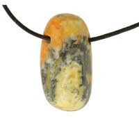 Bumblebee Jaspis (Eclipse Stone) doorboord inclusief koord
