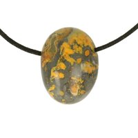 Bumblebee Jaspis (Eclipse Stone) doorboord inclusief koord