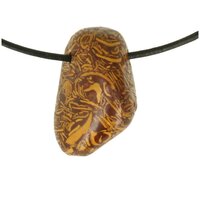 Slangen Jaspis doorboord incl koord