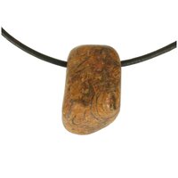 Slangen Jaspis doorboord incl koord