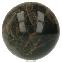 Zwarte maansteen bol