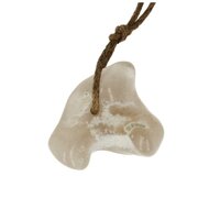 Slangenhuidagaat doorboord incl koord