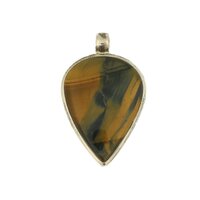 Tijgeroog ( goud )  ZILVEREN HANGER