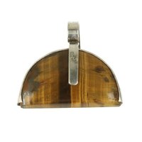 Tijgeroog ( goud )  ZILVEREN HANGER