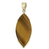 Tijgeroog ( goud )  ZILVEREN HANGER