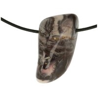 Porselein Jaspis doorboord incl koord