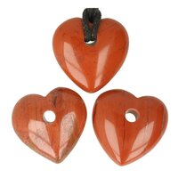 Jaspis rood Hart inclusief koord