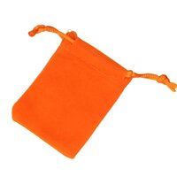 ZAKJE oranje velours klein