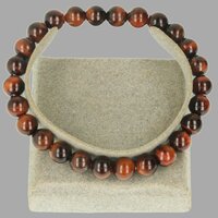  katteoog  armband ronde kraal 8mm