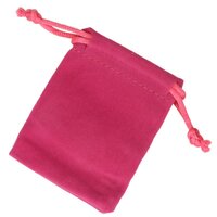 ZAKJE Donker roze velours klein