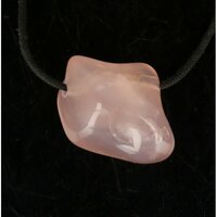 Chalcedoon uit Malawi Roze-Doorboord + koord