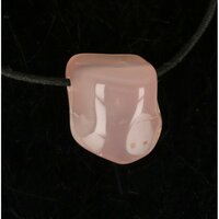 Chalcedoon uit Malawi Roze-Doorboord + koord