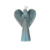Blauwe Paraiba kwarts  Engel hanger