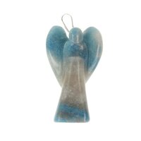 Blauwe Paraiba kwarts  Engel hanger