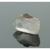 Brookiet in kwarts kristal (Brazilië)