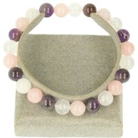 Gouden driehoek  armband 8 mm