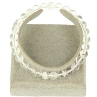 BERGKRISTAL armband ronde kraal  Ø ca 0.6 mm