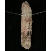 Lodoliet Sjamaan kristal doorboord + koord