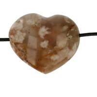 Flower Agaat doorboord + koord