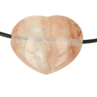  AGNITIET HEMATIET IN KWARTS HART doorboord + koord