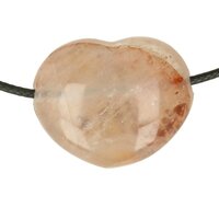  AGNITIET HEMATIET IN KWARTS HART doorboord + koord