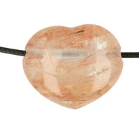  AGNITIET HEMATIET IN KWARTS HART doorboord + koord