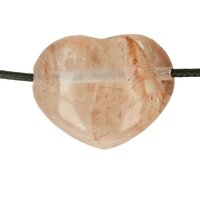  AGNITIET HEMATIET IN KWARTS HART doorboord + koord