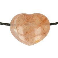  AGNITIET HEMATIET IN KWARTS HART doorboord + koord