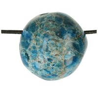 Apatiet blauw doorboord + koord