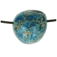 Apatiet blauw doorboord + koord