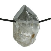 Black Phantom Lemurian uit Bahia, Brazilië (Balancing Stone) doorboord incl koord