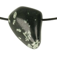 Chrysantsteen Porphyriet doorboord inclusief koord