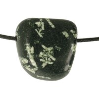 Chrysantsteen Porphyriet doorboord inclusief koord