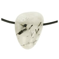 Toermalijnkwarts doorboord + koord