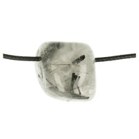 Toermalijnkwarts doorboord + koord