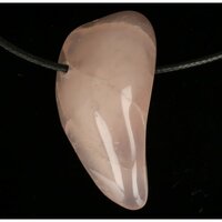Chalcedoon uit Malawi Roze-Doorboord + koord