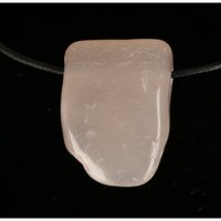 Chalcedoon uit Malawi Roze-Doorboord + koord