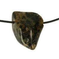 Cheeta Agaat doorboord + koord