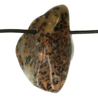 Cheeta Agaat doorboord + koord