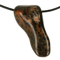 Cheeta Agaat doorboord + koord