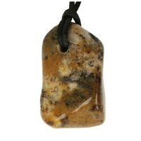 Cheeta Agaat doorboord + koord