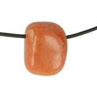 Aventurijn Oranje doorboord + koord