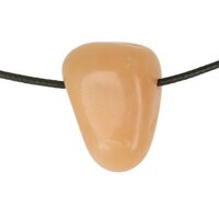 Aventurijn Oranje doorboord + koord