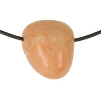 Aventurijn Oranje doorboord + koord