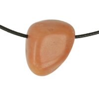 Aventurijn Oranje doorboord + koord