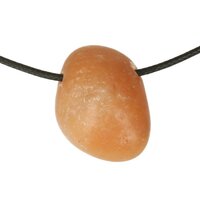 Aventurijn Oranje doorboord + koord