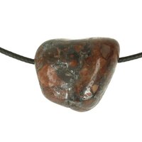 Hematiet jaspis brecci inclusief koord