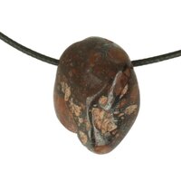 Hematiet jaspis brecci inclusief koord