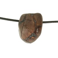 Hematiet jaspis brecci inclusief koord