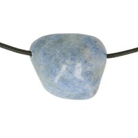 Blauwe kwarts doorboord + koord